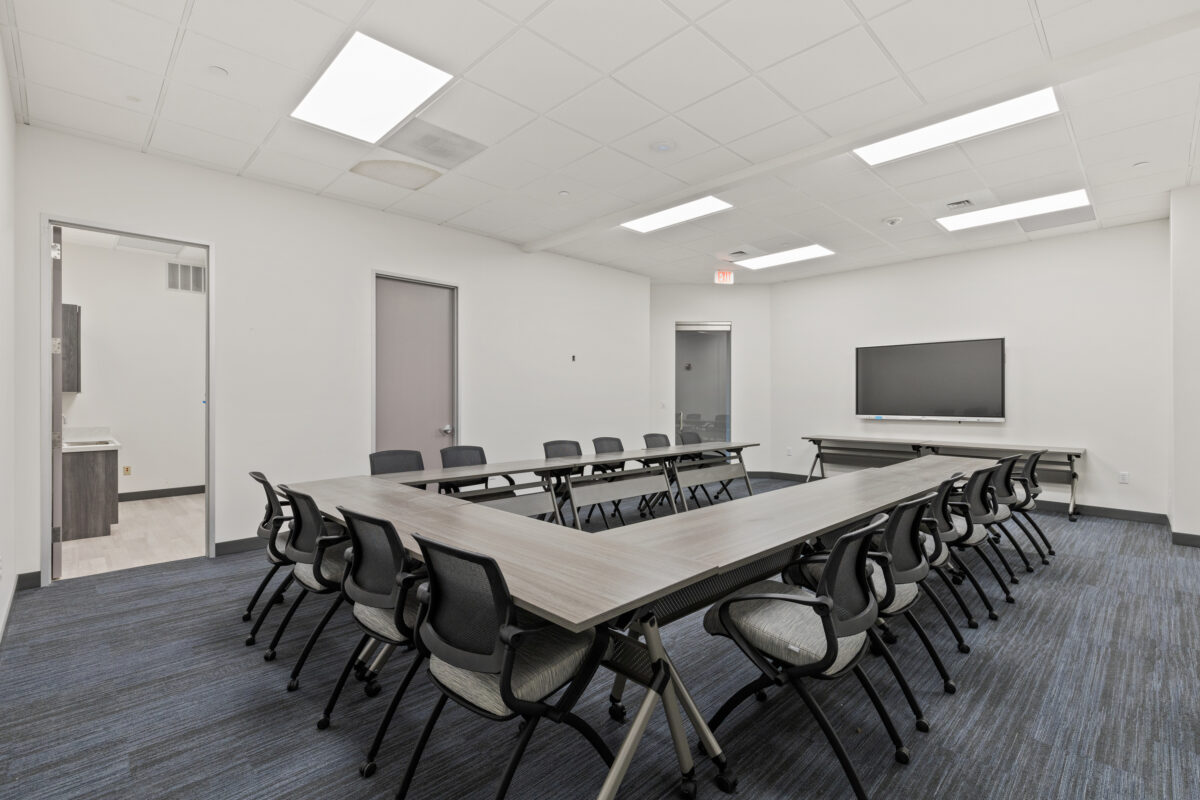 Addition of Building Conference Room with smartboard and kitchen